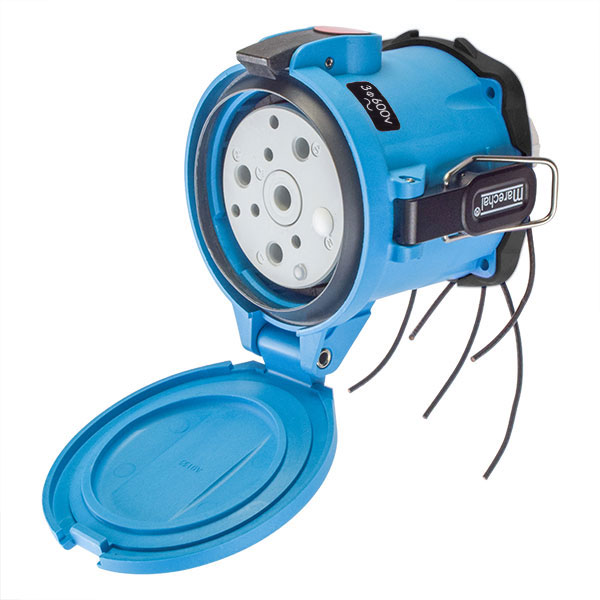63-94143-975 - DSN150 RECEPTACLE POLY BLUE SIZE 5 TYPE 4X IP 69 3P+G 150A 600 VAC 60 Hz +5 AUX
